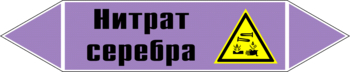 Маркировка трубопровода "нитрат серебра" (a04, пленка, 358х74 мм)" - Маркировка трубопроводов - Маркировки трубопроводов "ЩЕЛОЧЬ" - магазин "Охрана труда и Техника безопасности"